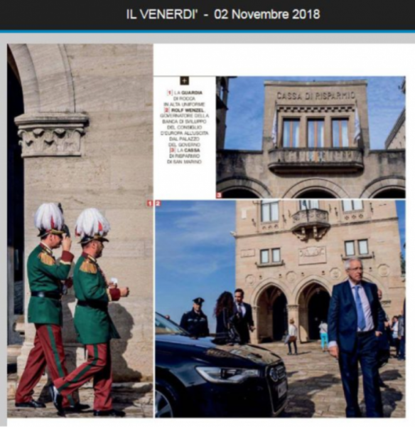 “San Marino un crac titanico” titola Ettore Livini su Il Venerdì di Repubblica