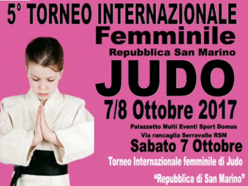 Judo. Al via gli Internazionali femminili di San Marino
