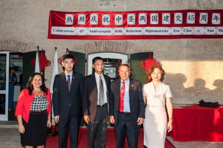 Una festa per il 45esimo anniversario delle relazioni fra san Marino e la Cina