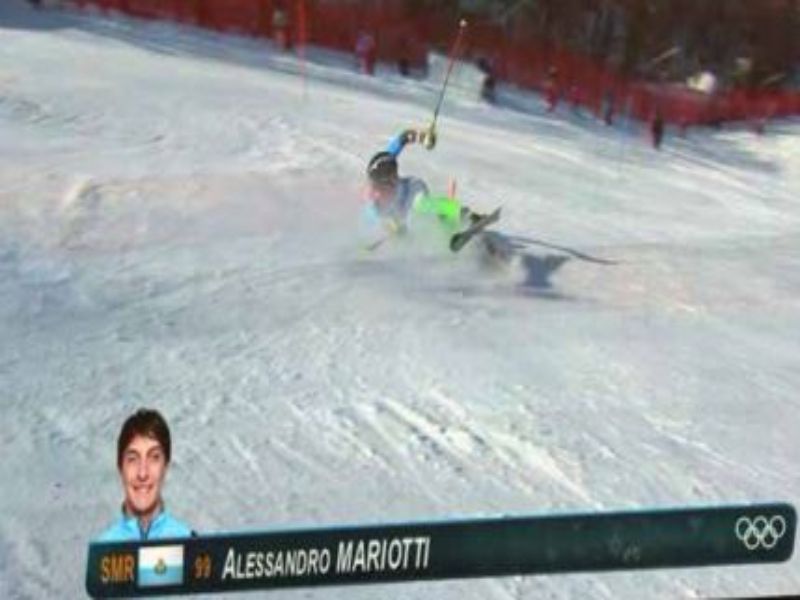 San Marino. Mariotti, lo Slalom è amaro: “Gara dura e pista ghiacciata ma che peccato uscire così”