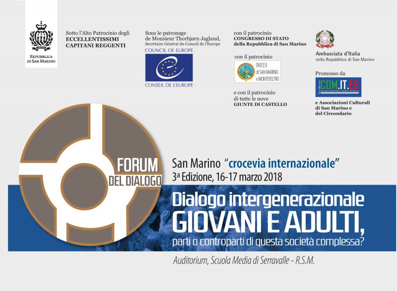 San Marino. Il Forum del Dialogo, prof. Renato Di Nubila Responsabile scientifico