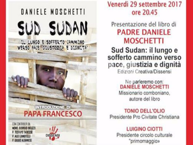 San Marino. Padre Daniele Moschetti con il libro “Sud Sudan”