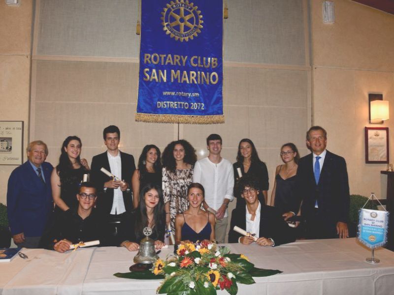San Marino. Consegnati gli attestati del Premio Rotary 2018 ai ragazzi maturati