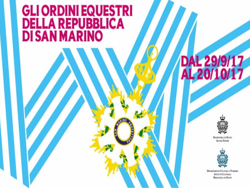 San Marino. Venerdì verrà inaugurata la mostra sugli Ordini Equestri