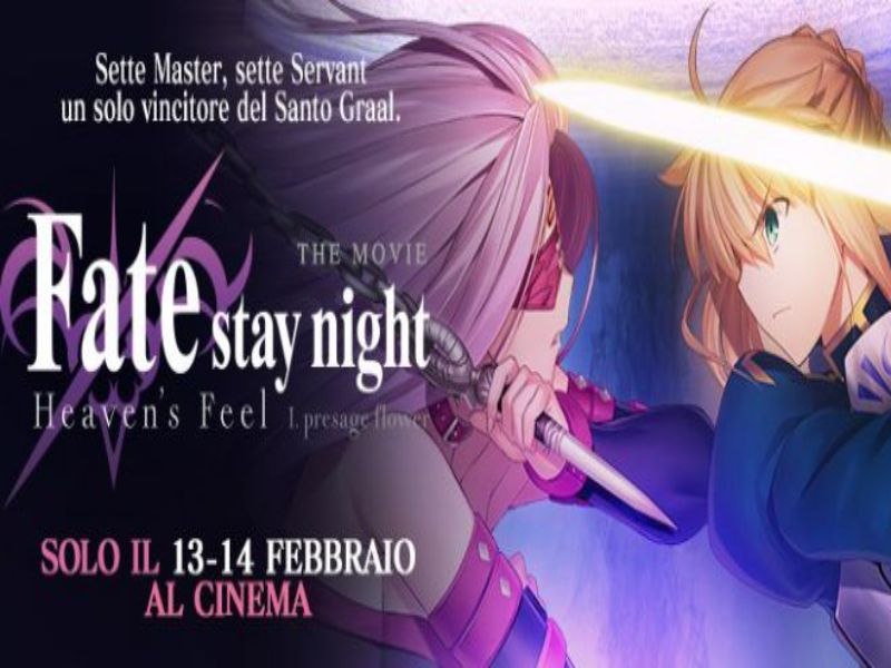 San Marino. Al Cinema Concordia il primo titolo della trilogia Fate/Stay Night