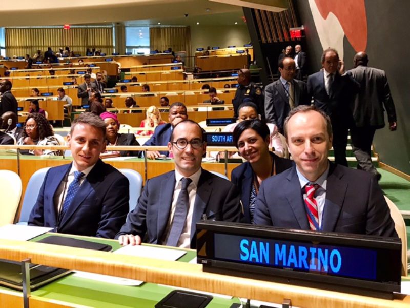 San Marino. Il Segretario Renzi alla 72° Assemblea Generale delle Nazioni Unite