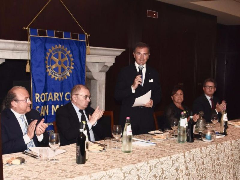 Rotary Club San Marino: l’omaggio di Giorgio Squinzi alla memoria di Enzo Donald Mularoni