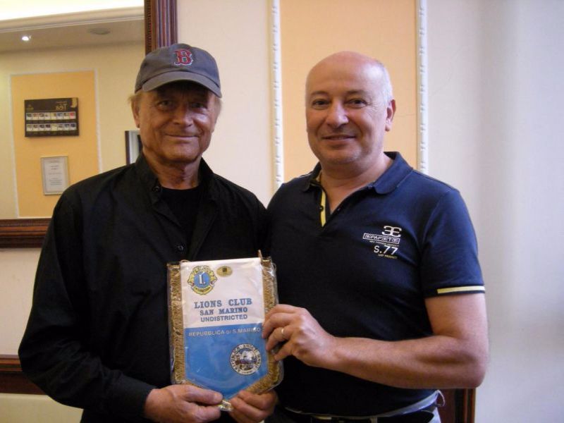 Lions Club San Marino: incontro tra Terence Hill e Augusto Valentini