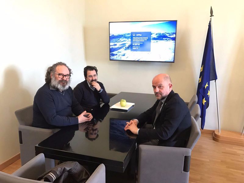 San Marino. USGI incontra il Segretario di Stato all’Informazione Marco Podeschi
