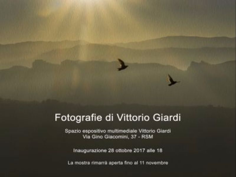 San Marino. Mostre fotografiche di Vittorio Giardi e Gabriele Mazza in Via Gino Giacomini