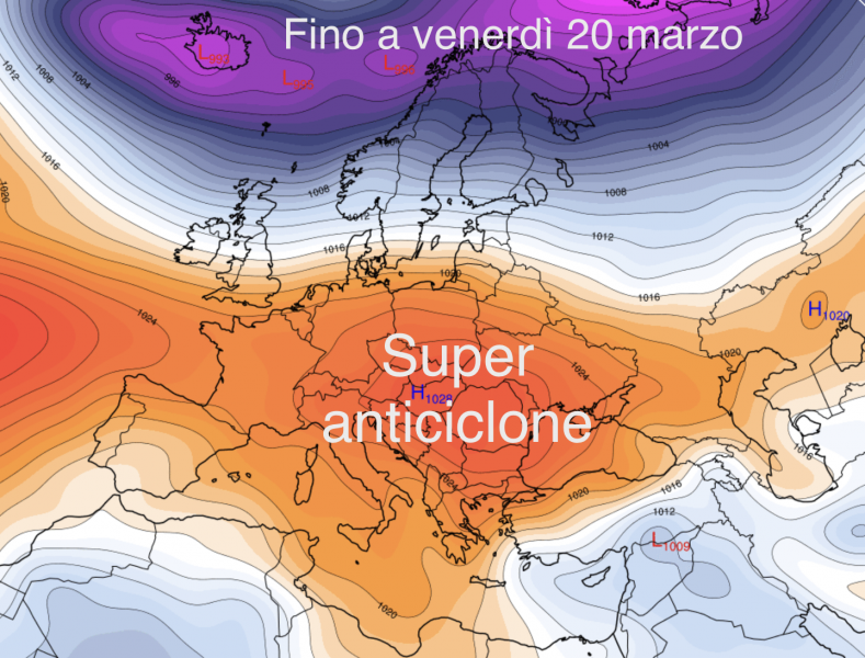 San Marino. Meteo: prossima settimana da primavera inoltrata,dal 21 marzo fase di maltempo invernale