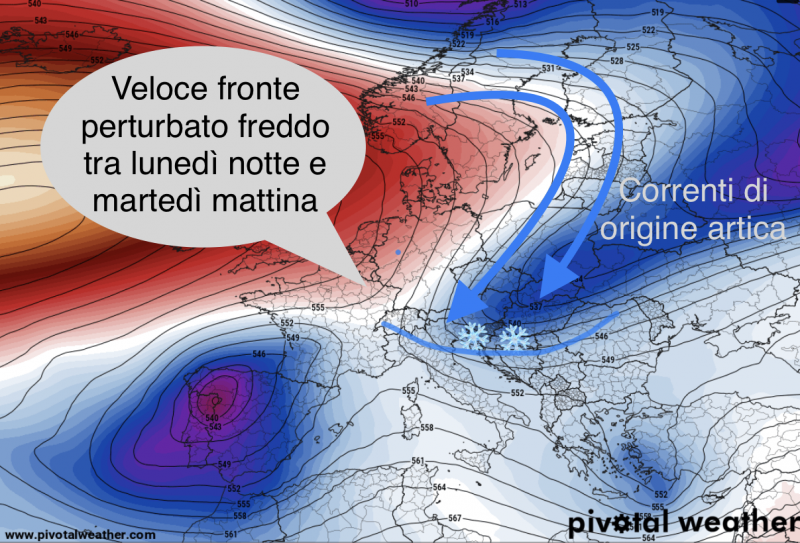 San Marino. Meteo: nuova irruzione fredda tra lunedì notte e martedì, ma sarà una breve parentesi