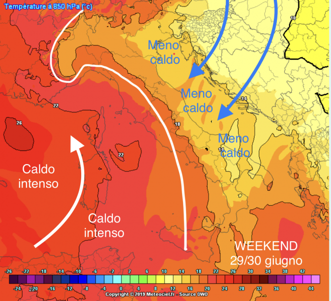 San Marino. Meteo: giovedì il picco del caldo, nel weekend si respira