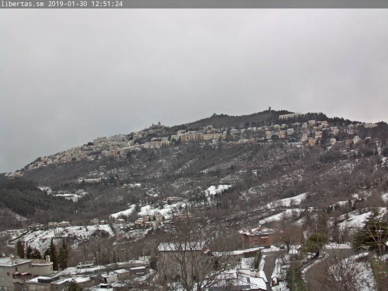 San Marino. Meteo: ancora neve in arrivo, poi venerdì arriva lo scirocco e la temperatura si impenna