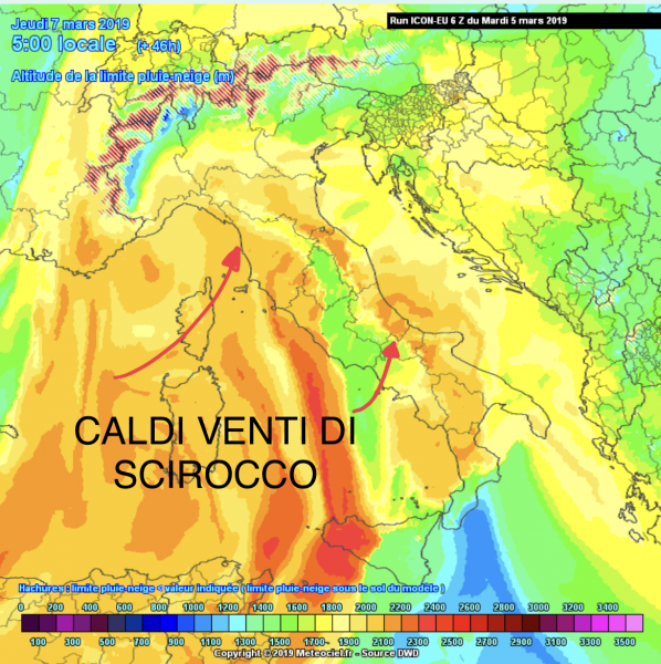 San Marino. Meteo: caldo scirocco fino a giovedì, ma la prossima settimana sarà più fredda e piovosa