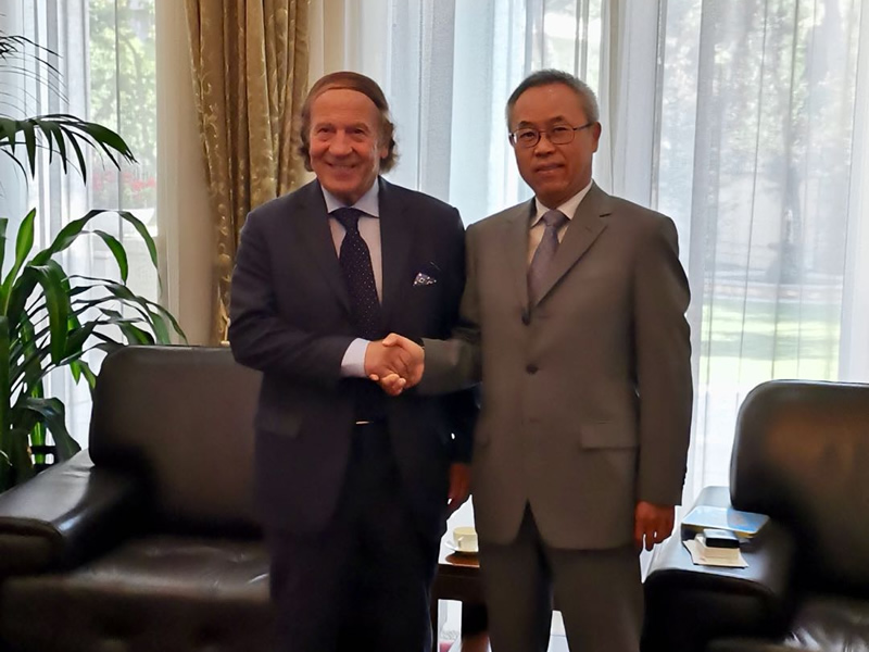 San Marino. Gian Franco Terenzi in visita all’ambasciata cinese in Italia
