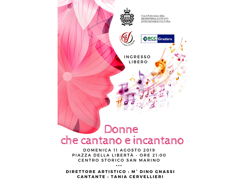 Domenica, l’omaggio alle donne della San Marino Concert Band
