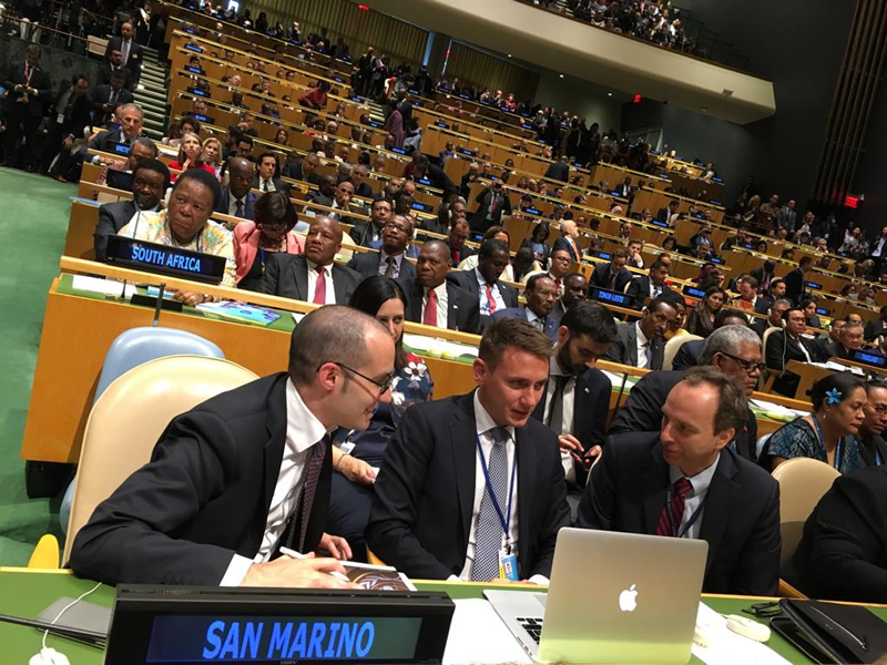 San Marino. Continuano i lavori all’Assemblea Generale delle Nazioni Unite