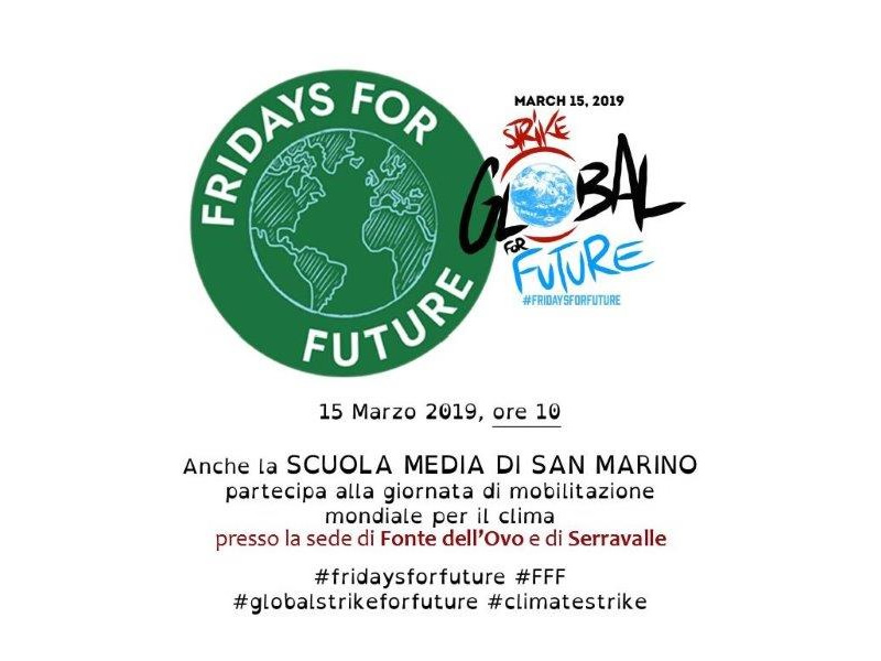 Anche la scuola media di San Marino partecipa al Fridays For Future