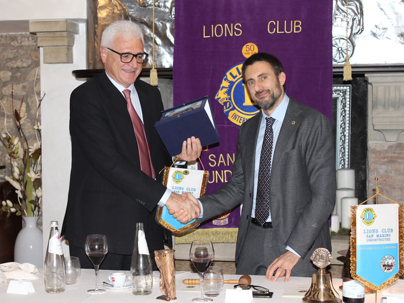 Il Lions Club San Marino dona 10mila euro all’Istituto per la Sicurezza Sociale