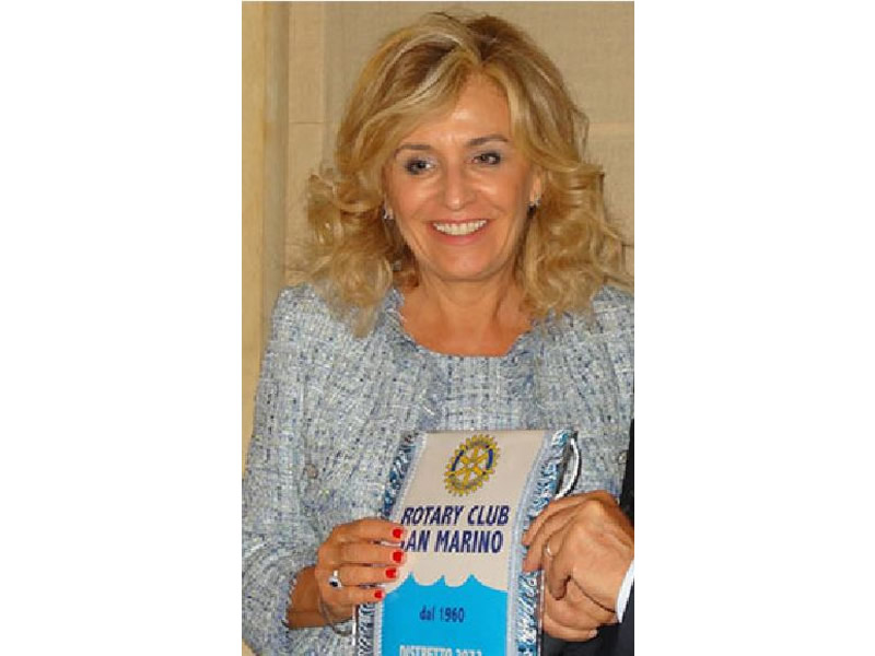 Dal Rotary Club San Marino le felicitazioni a Mariella Mularoni