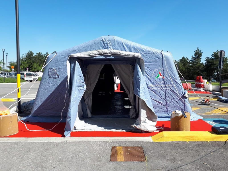 San Marino. Screening sierologico: la Protezione Civile installa una seconda tenda