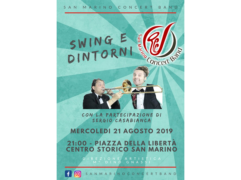 San Marino. Musica in piazza mercoledì prossimo con “Swing & Dintorni”