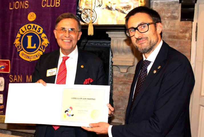 Lions Club San Marino, Castellana ospite al meeting d’apertura