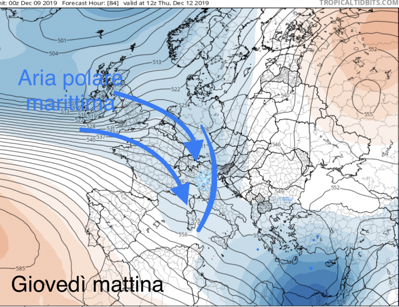 San Marino. Meteo: aria fredda dalla Groelandia, giovedì mattina rischio veloce episodio nevoso