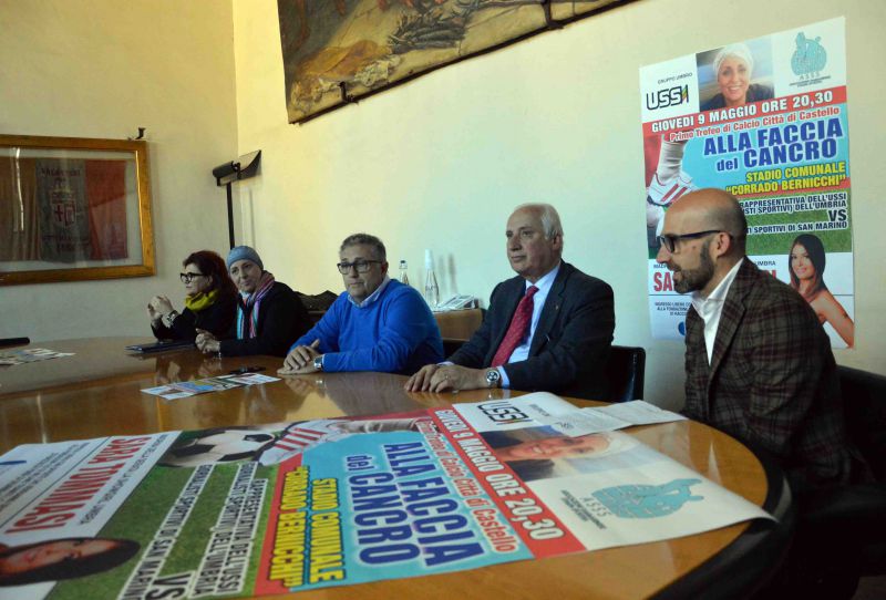 Sfida benefica USSI Umbria – giornalisti San Marino: “alla faccia del cancro”