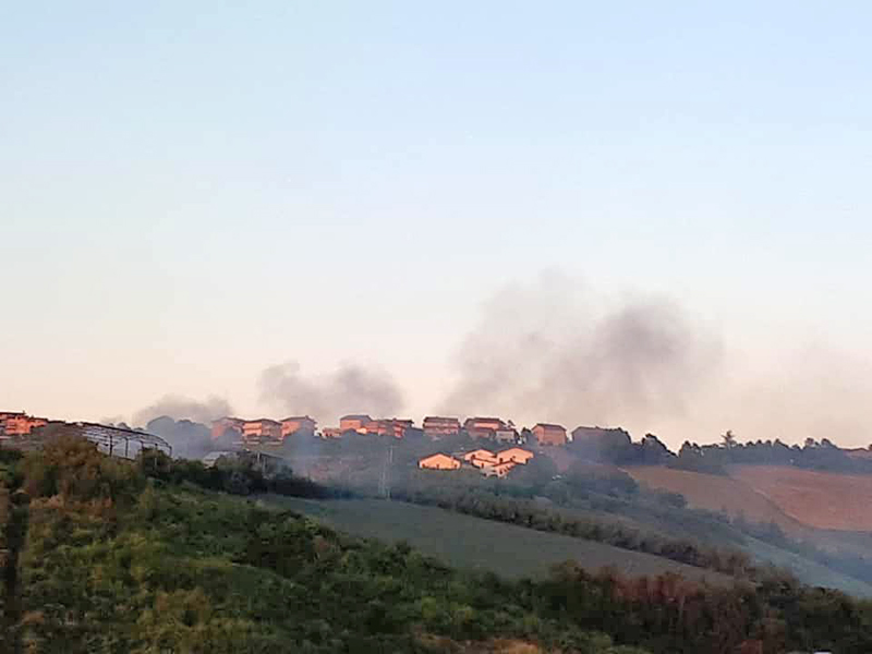 San Marino. A fuoco il sito di stoccaggio del compost di Gaviano