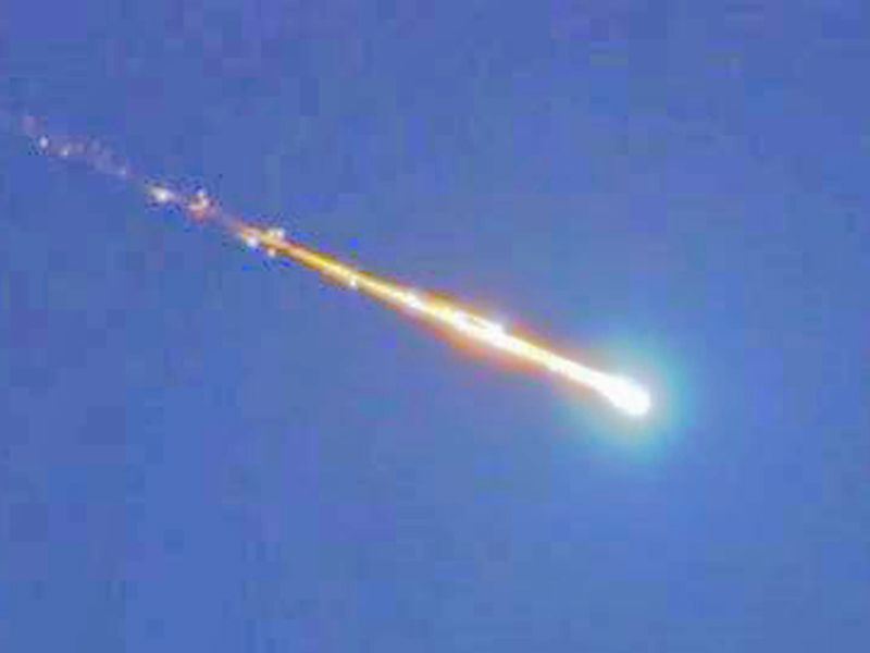Un meteorite solca il cielo di San Marino