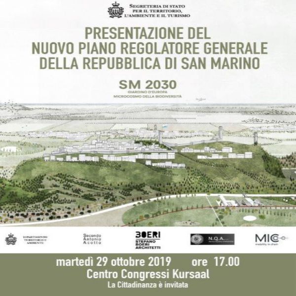 San Marino. Presentazione del nuovo PRG