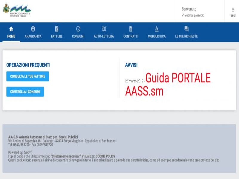 Si arricchisce il sito di AASS: online fatture, modulistica, consumi e autolettura