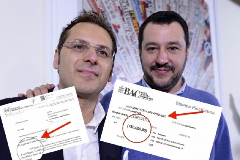 Il caso Siri, che ha coinvolto San Marino, si allarga sui media fino a Salvini … per un caffé