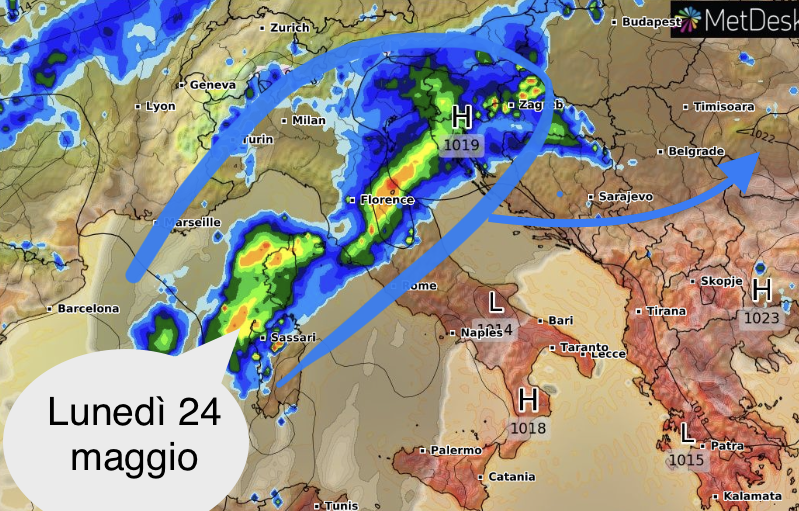 San Marino. Meteo: weekend tra cielo coperto, vento e schiarite, lunedì piovoso e fresco