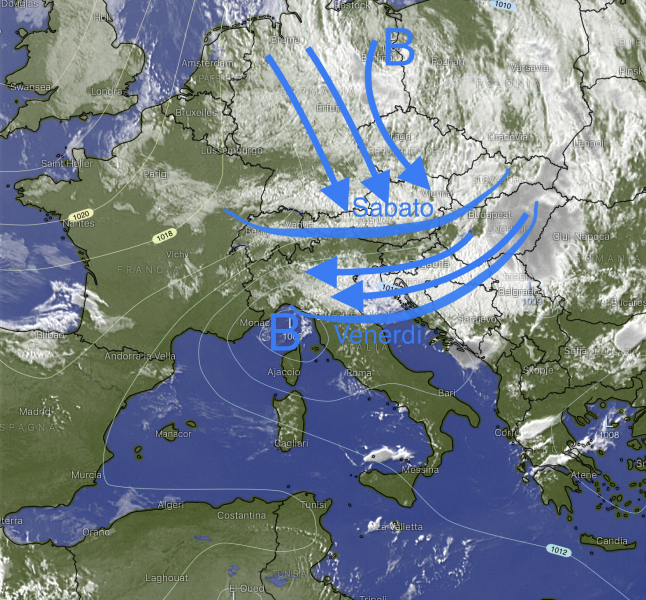 San Marino. Meteo: perturbazione scandinava, maltempo e temperatura in ulteriore calo
