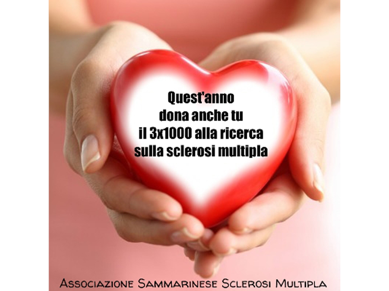 San Marino. Dona il tuo 3×1000 all’Associazione Sammarinese Sclerosi Multipla (ASSM)