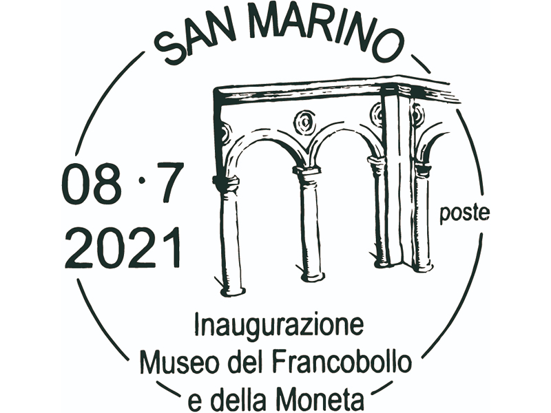 San Marino. Un annullo per l’inaugurazione del Museo del Francobollo e della Moneta