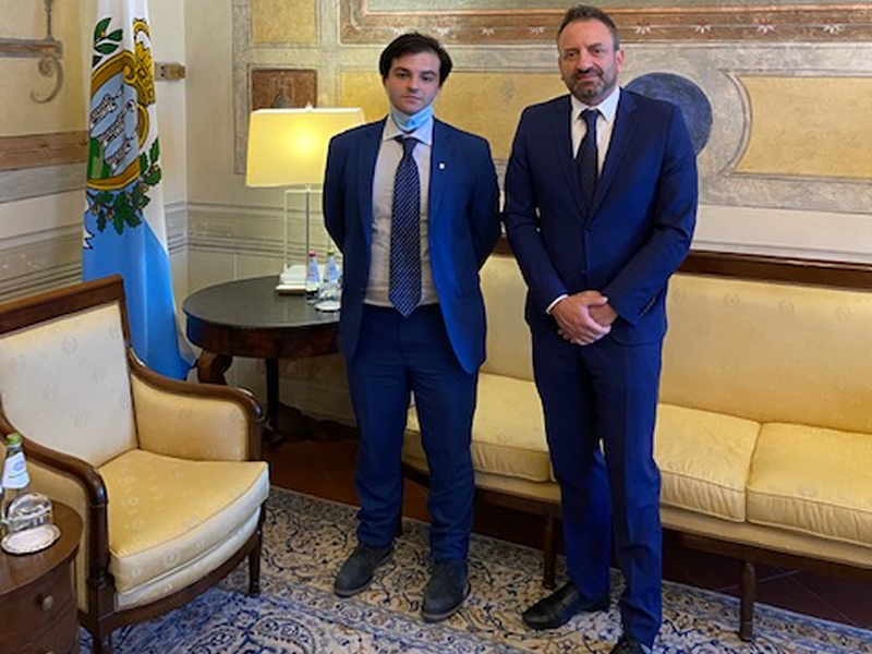 San Marino. Il Segretario Beccari ha incontrato Matteo D’Abrosca