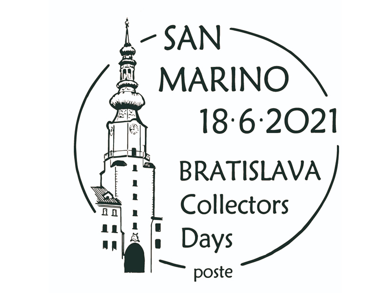 San Marino un annullo in occasione del Bratislava Collectors Days