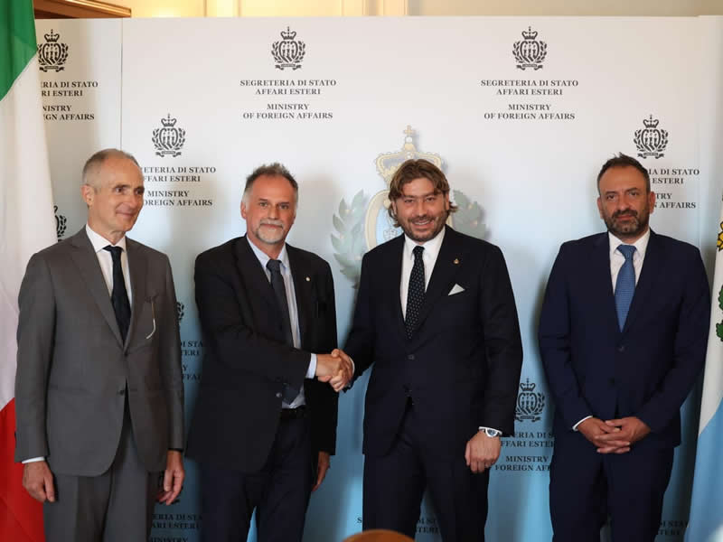 Il Ministro del Turismo italiano Garavaglia, in visita ufficiale a San Marino