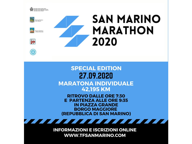 A San Marino la prima maratona individuale d’autunno