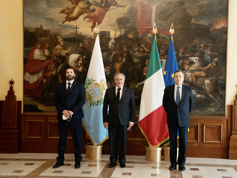 I Capitani Reggenti a Palazzo Chigi, deciso cambio di passo nelle relazioni fra Italia e San Marino