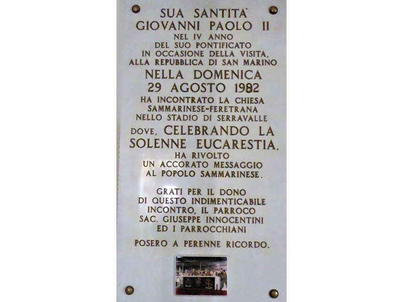San Marino. Il Centro Sociale S. Andrea ricorda l’attentato a Giovanni Paolo II