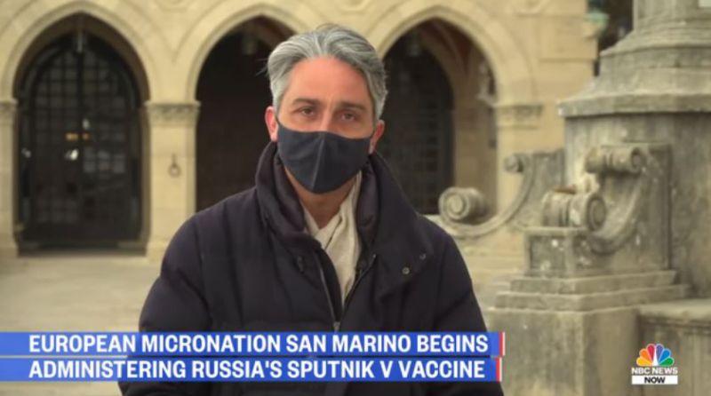 Un servizio giornalistico della Nbc su San Marino e Sputnik V
