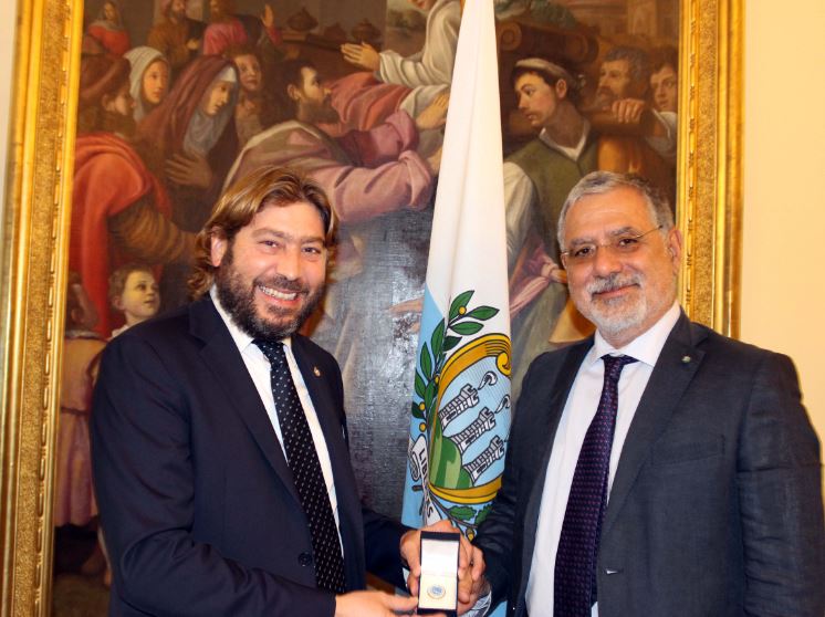 Il segretario dell’Assemblea parlamentare del Mediterraneo in visita a San Marino