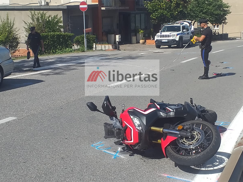 San Marino. Superstrada chiusa in salita per scontro tra moto e auto