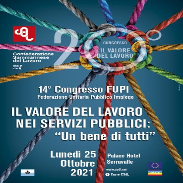 San Marino. Domani 14° Congresso FUPI-CSdL