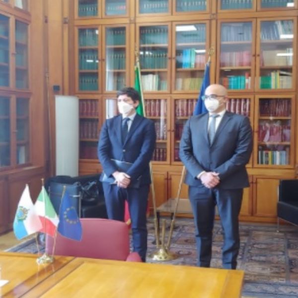 San Marino. Incontro tra il segretario Ciavatta e il ministro Speranza